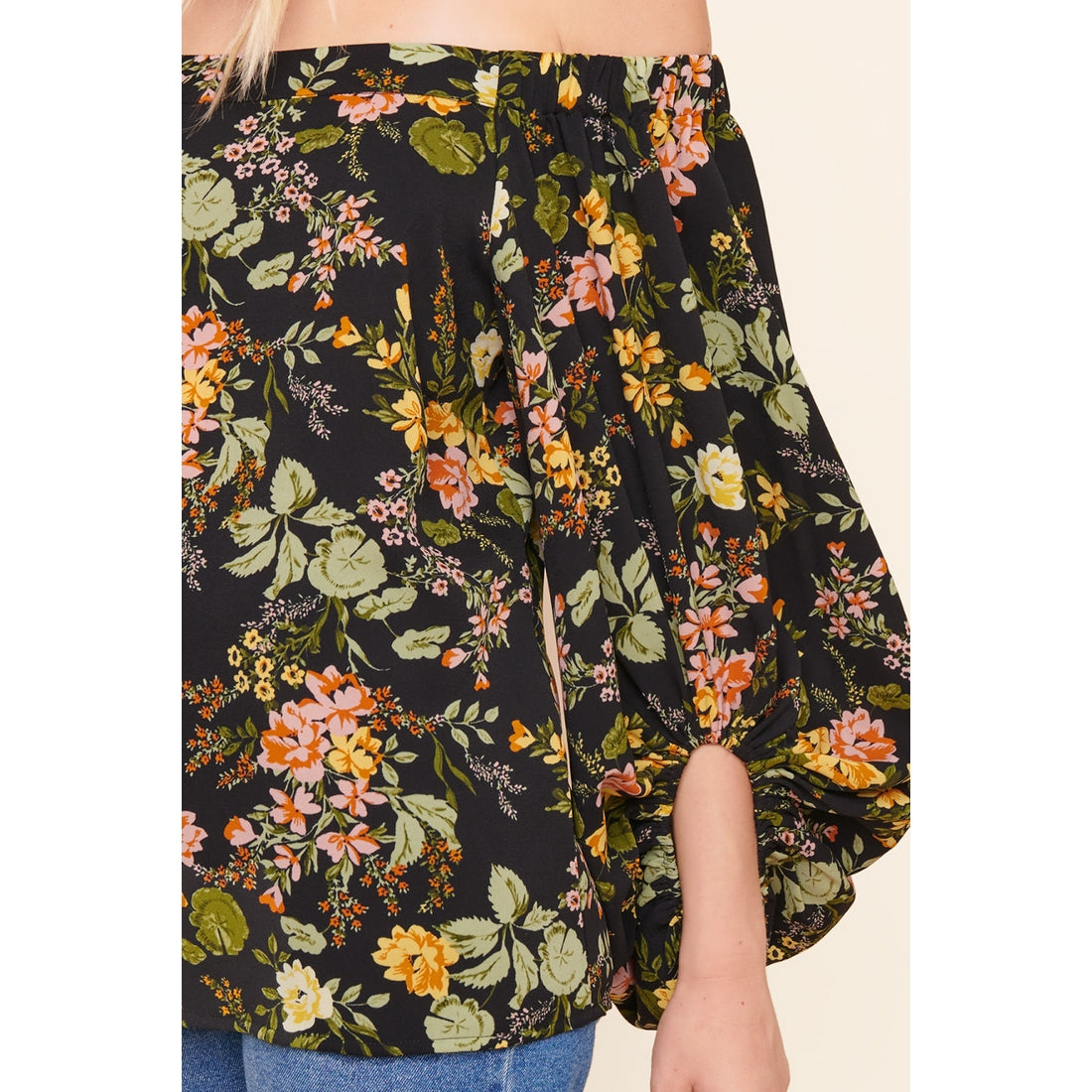 In Bloom Off Shoulder Blouse