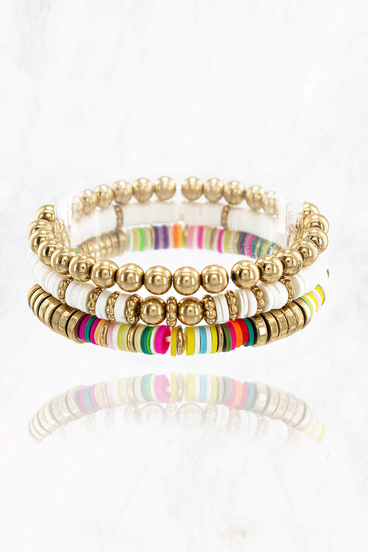 Hello Darling Heishi Bead Bracelet