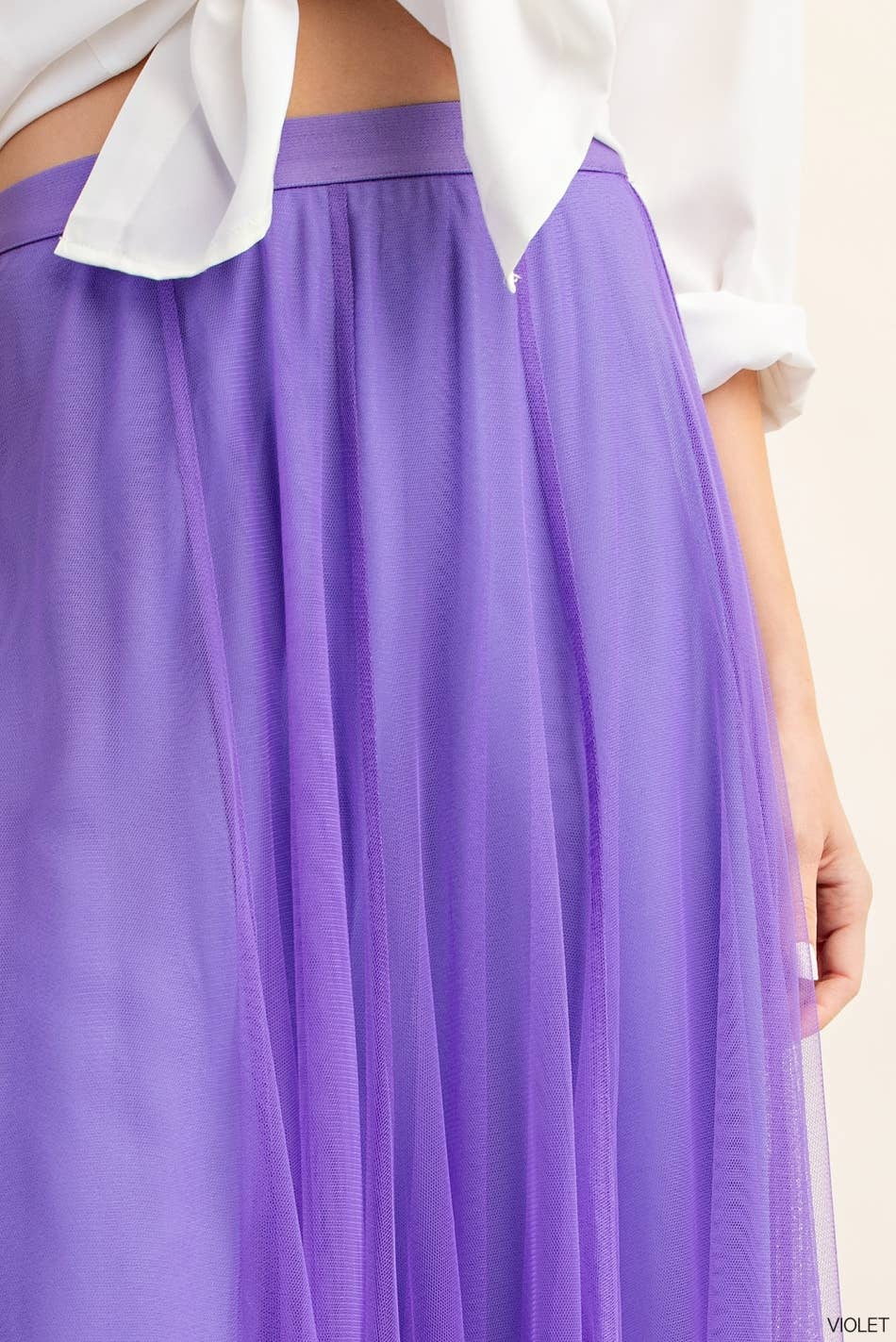 Lavender Layered in Tulle Skirt