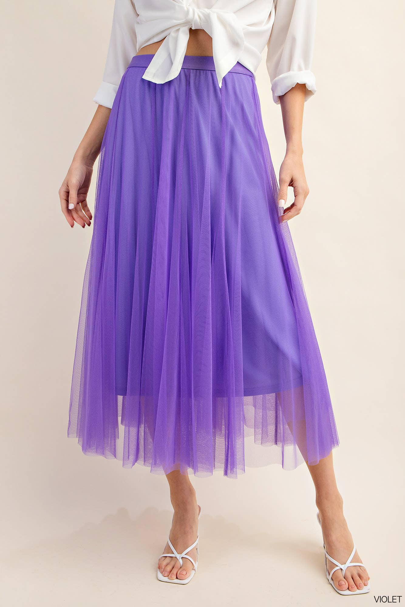 Lavender Layered in Tulle Skirt