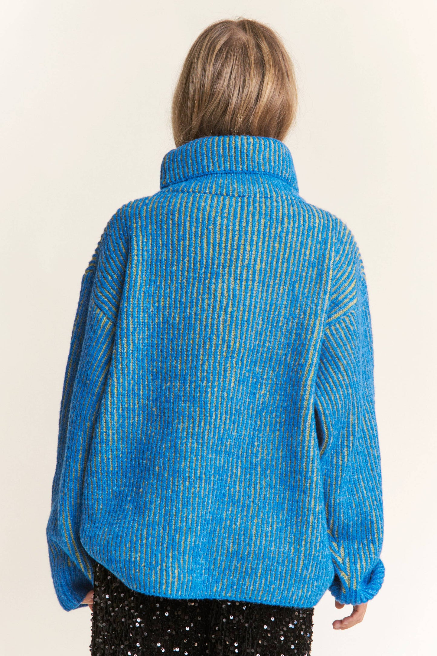 Blue Chunk Sweater