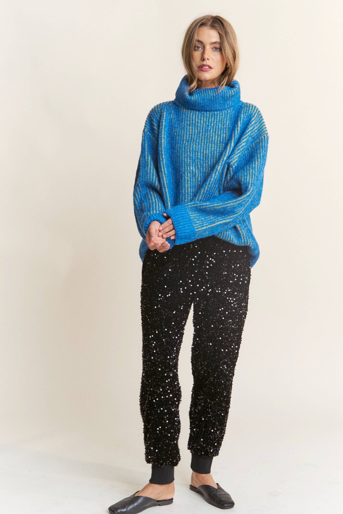 Blue Chunk Sweater