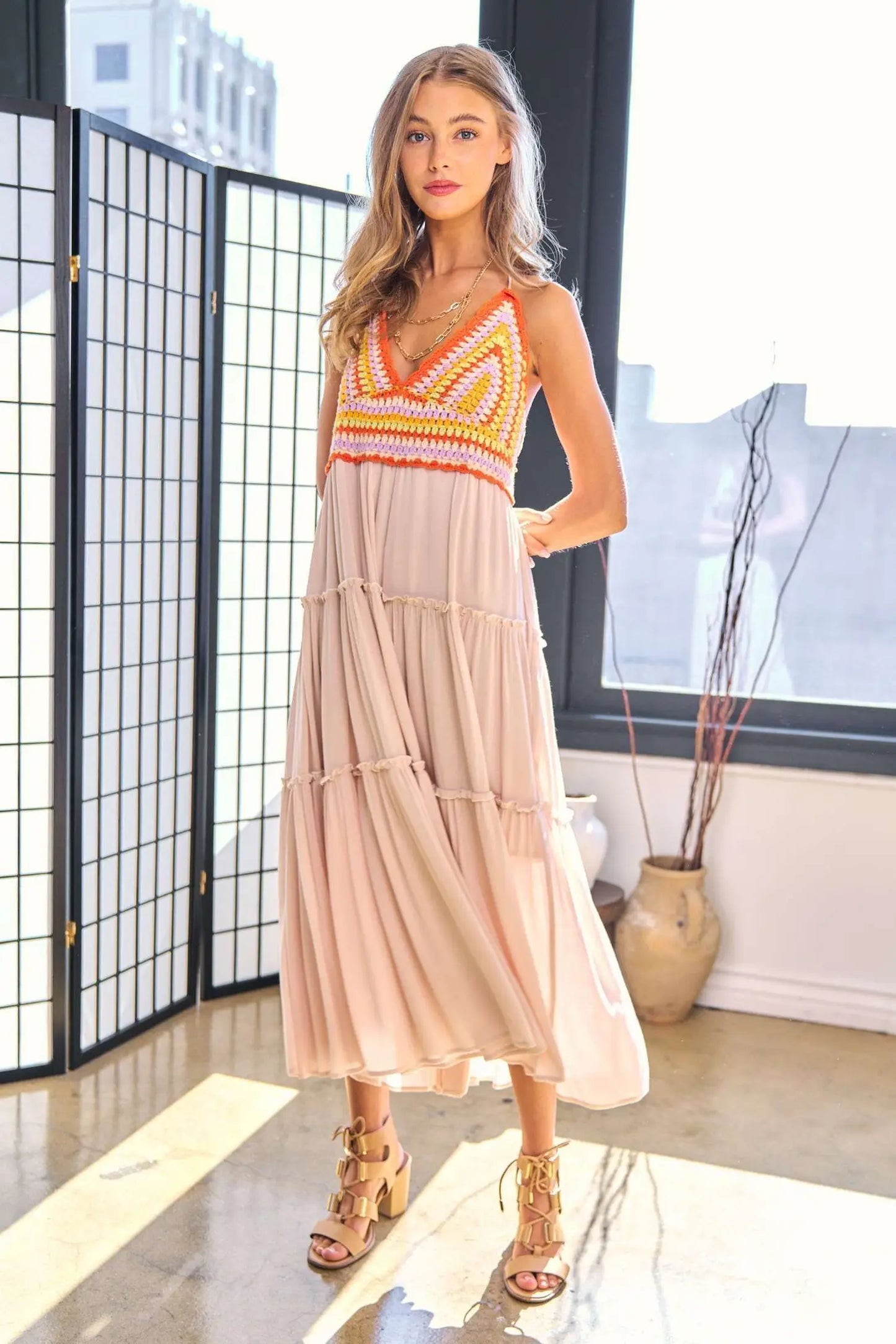 More than Okay Crochet Maxi Dress