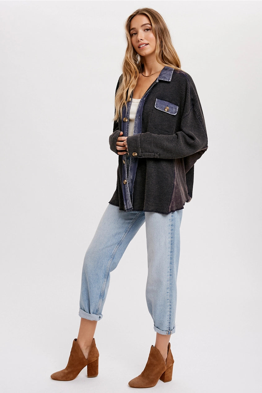 Waffled Out Shirt Jacket