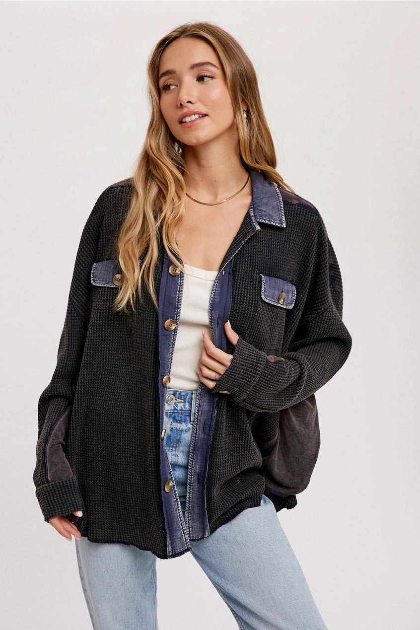 Waffled Out Shirt Jacket