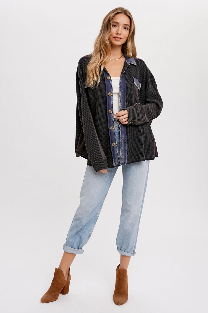 Waffled Out Shirt Jacket