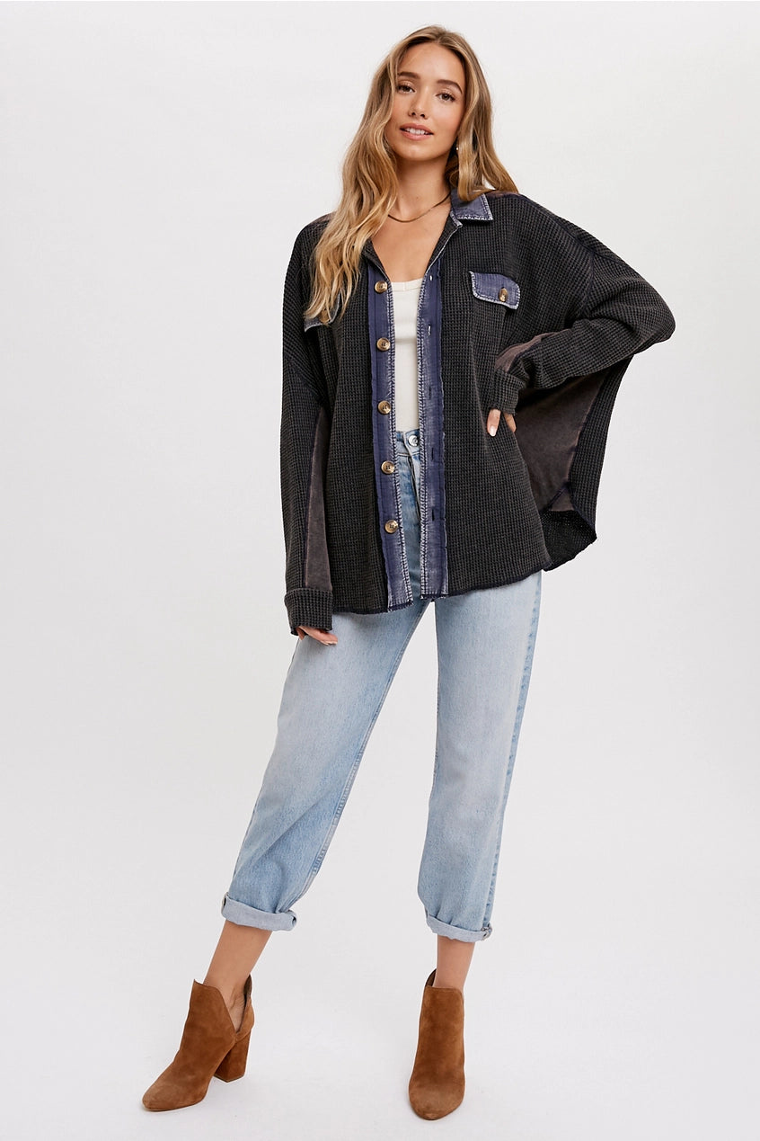 Waffled Out Shirt Jacket