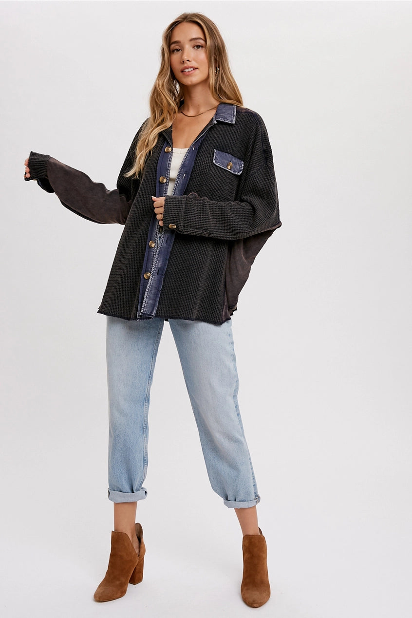 Waffled Out Shirt Jacket