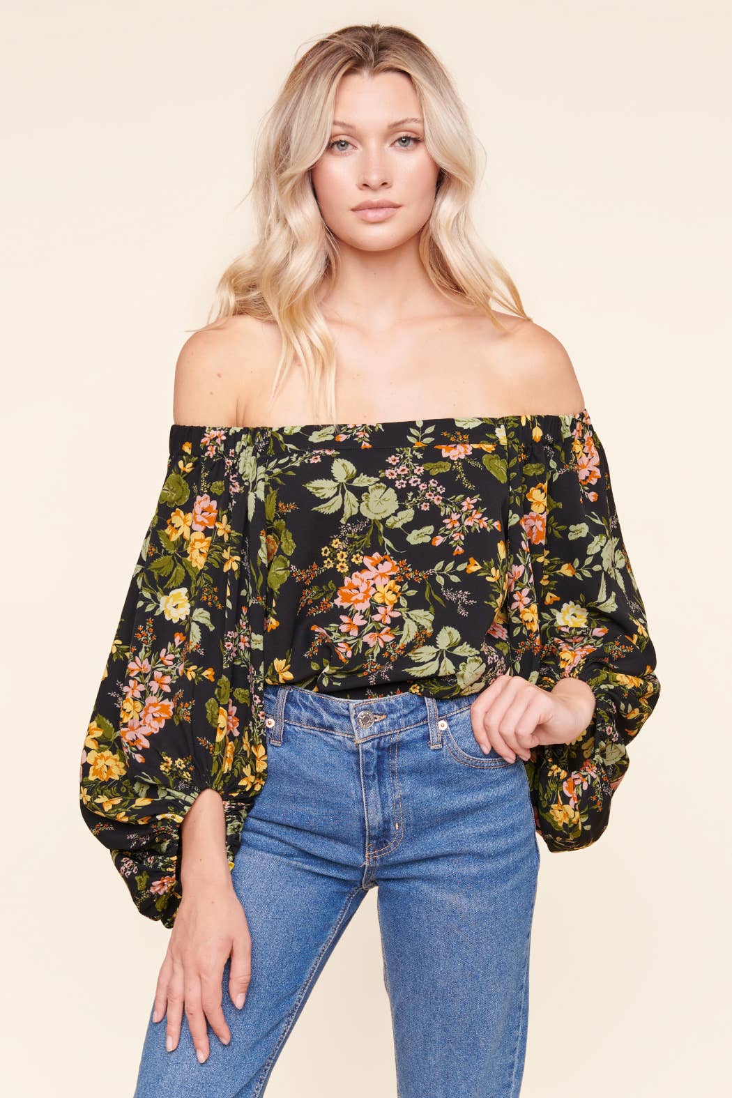 In Bloom Off Shoulder Blouse