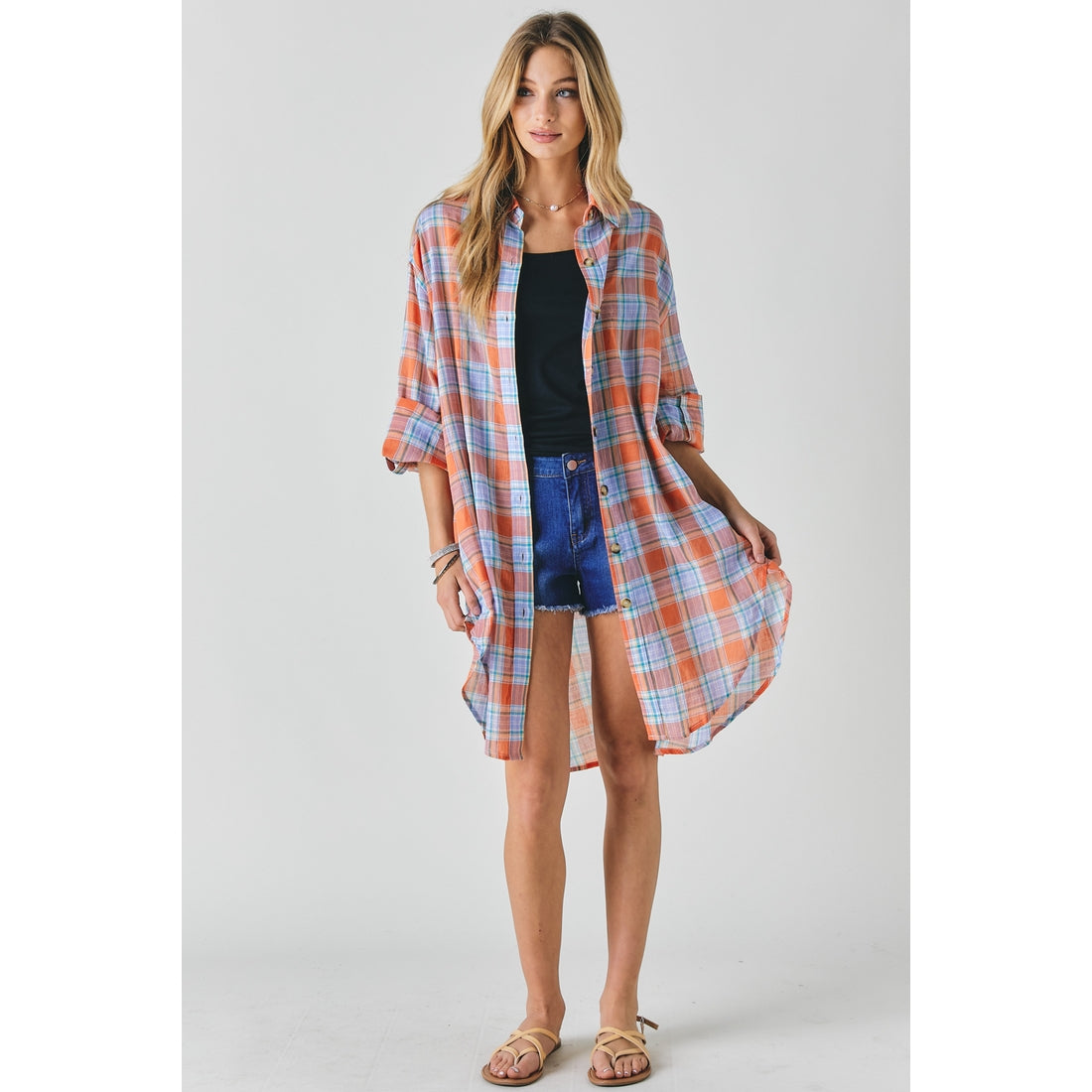 Mod Girl Plaid Spring Shacket