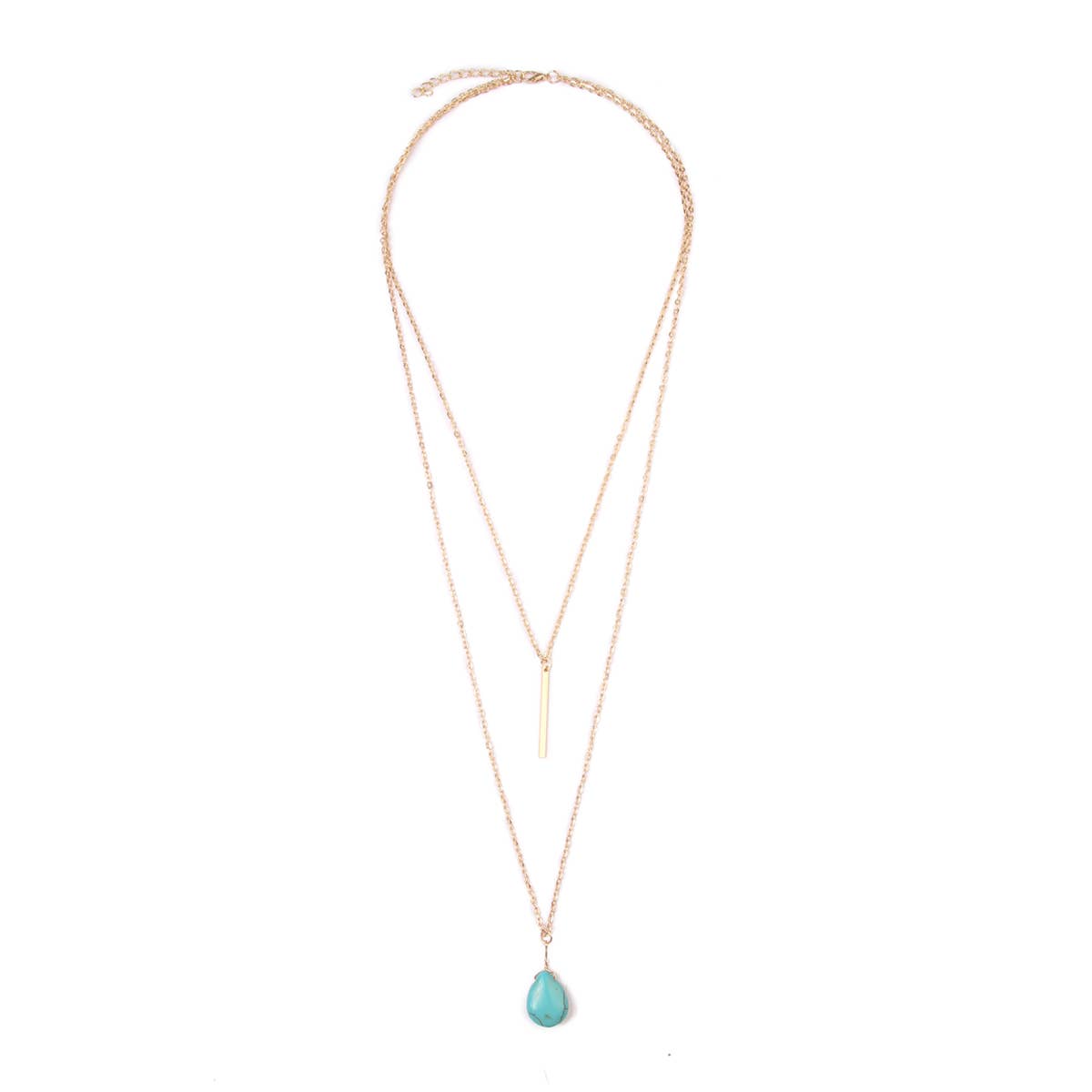 Turquoise Teardrop Necklace