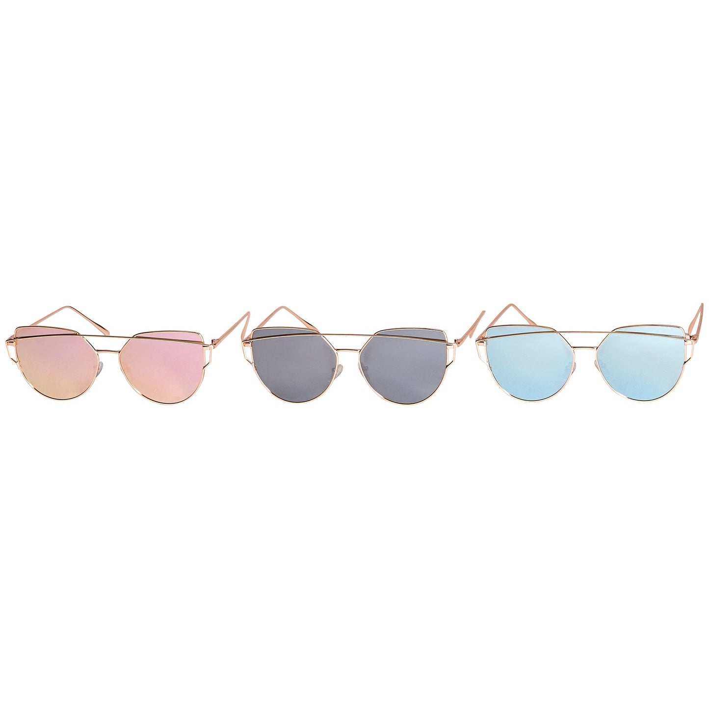 She So Chic Cat Eye Mirrored Sunnies