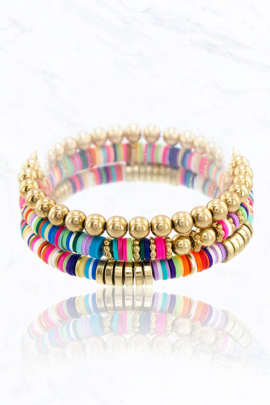 Hello Darling Heishi Bead Bracelet