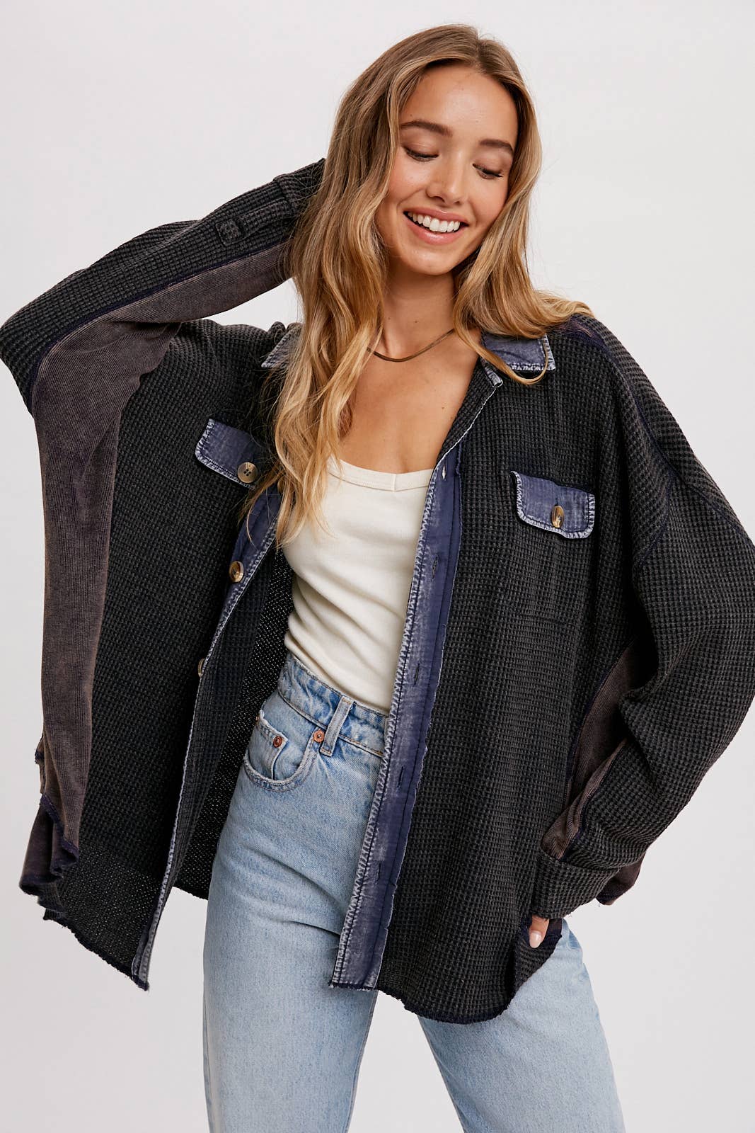 Waffled Out Shirt Jacket