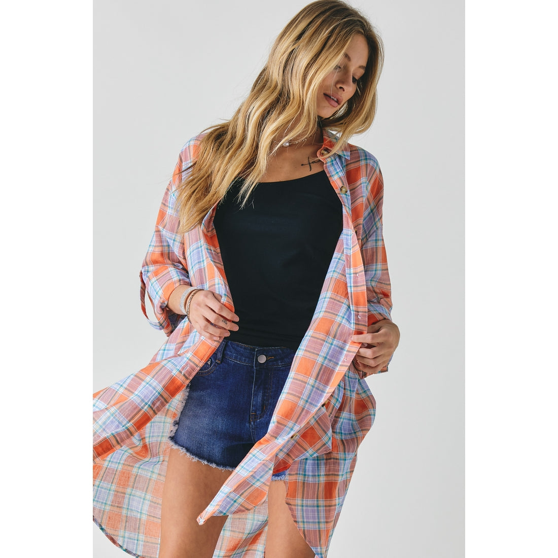 Mod Girl Plaid Spring Shacket