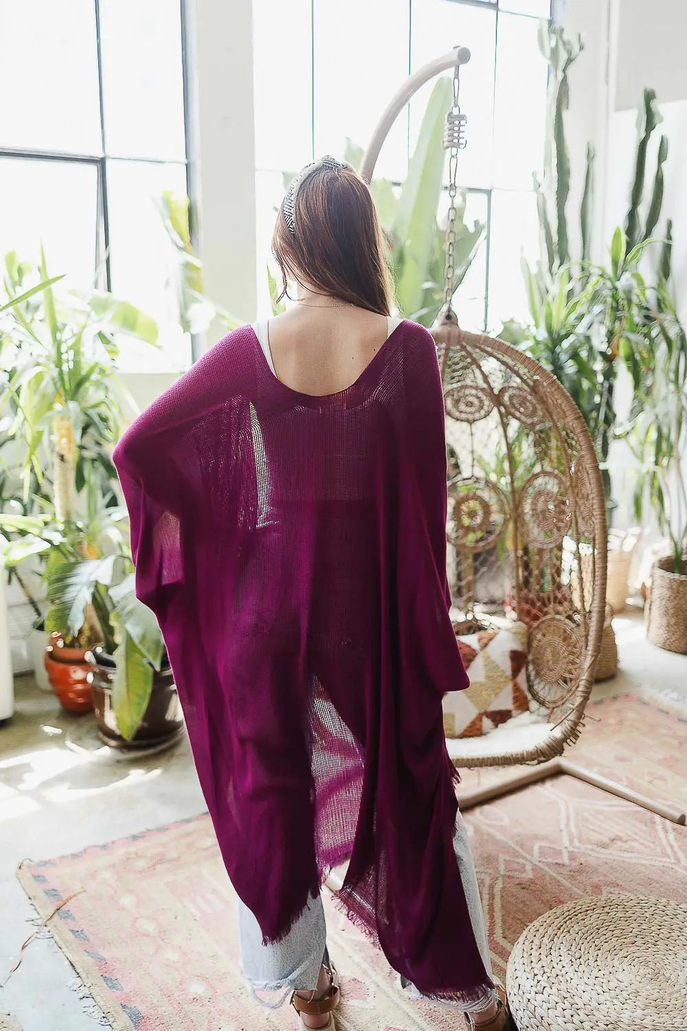 Flattered Fuchsia Kimono