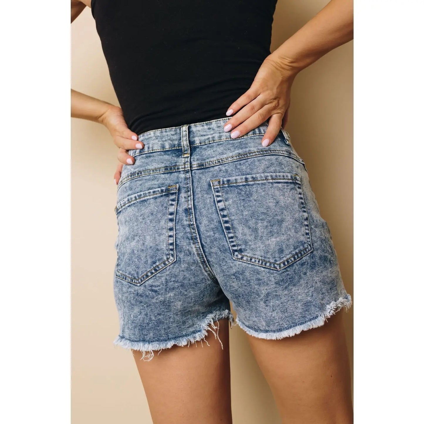 Lady Like Lace Denim Shorts