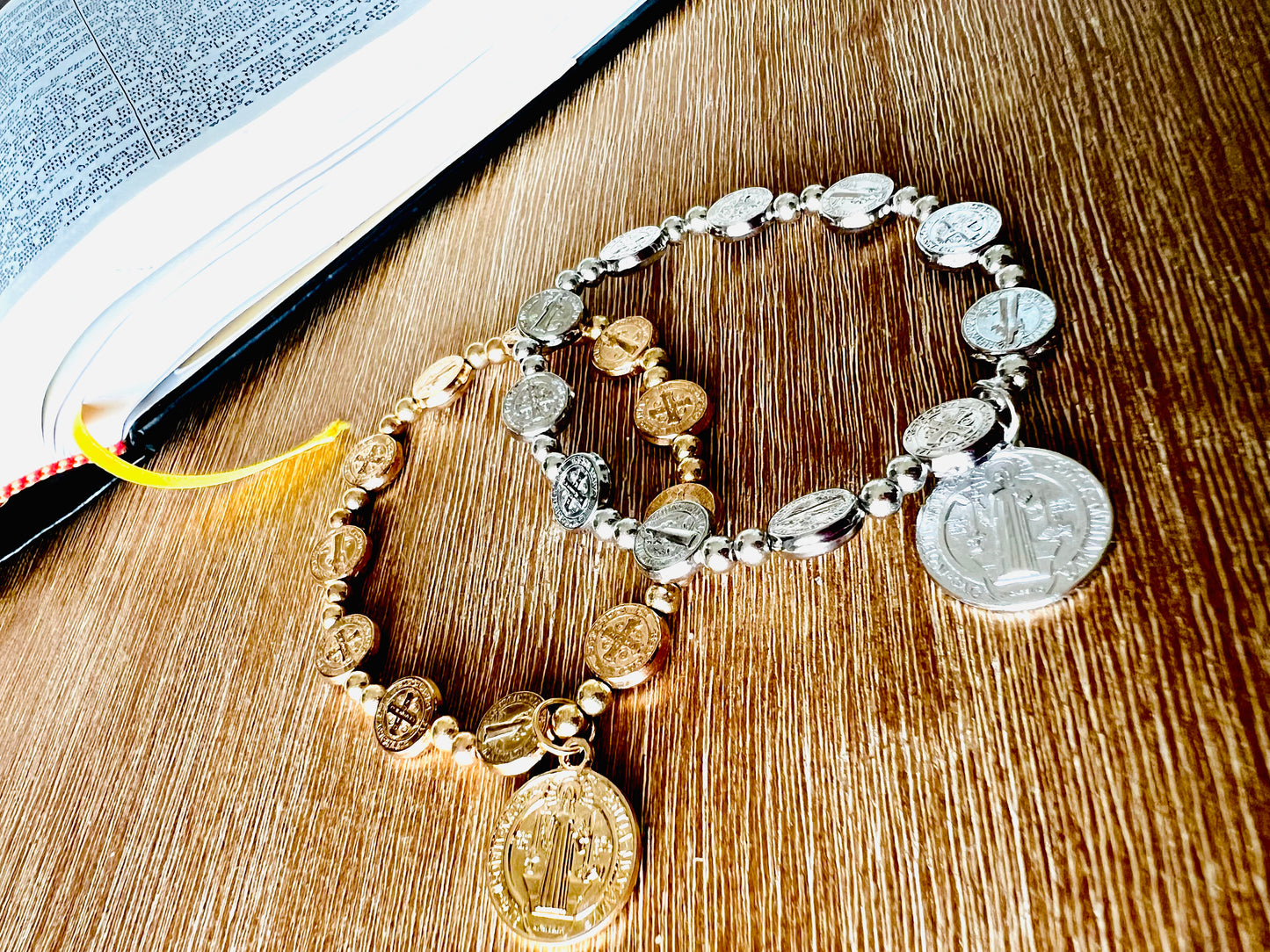 Saint Benedict Medal Charm Bracelet