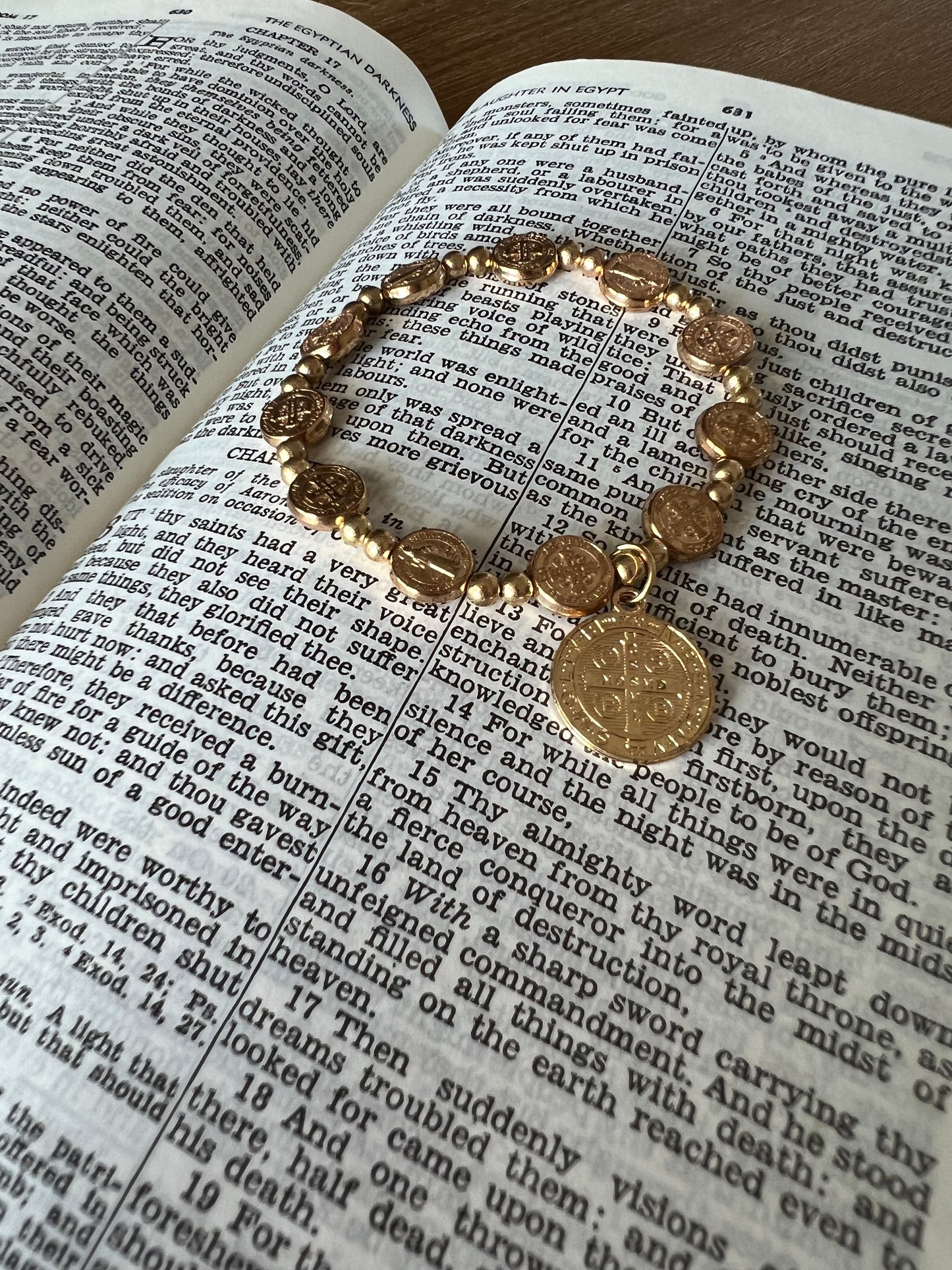 Saint Benedict Medal Charm Bracelet