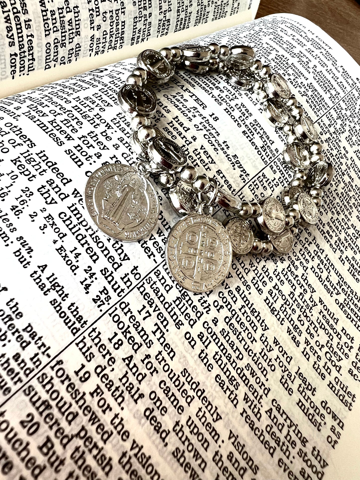 Saint Benedict Medal Charm Bracelet