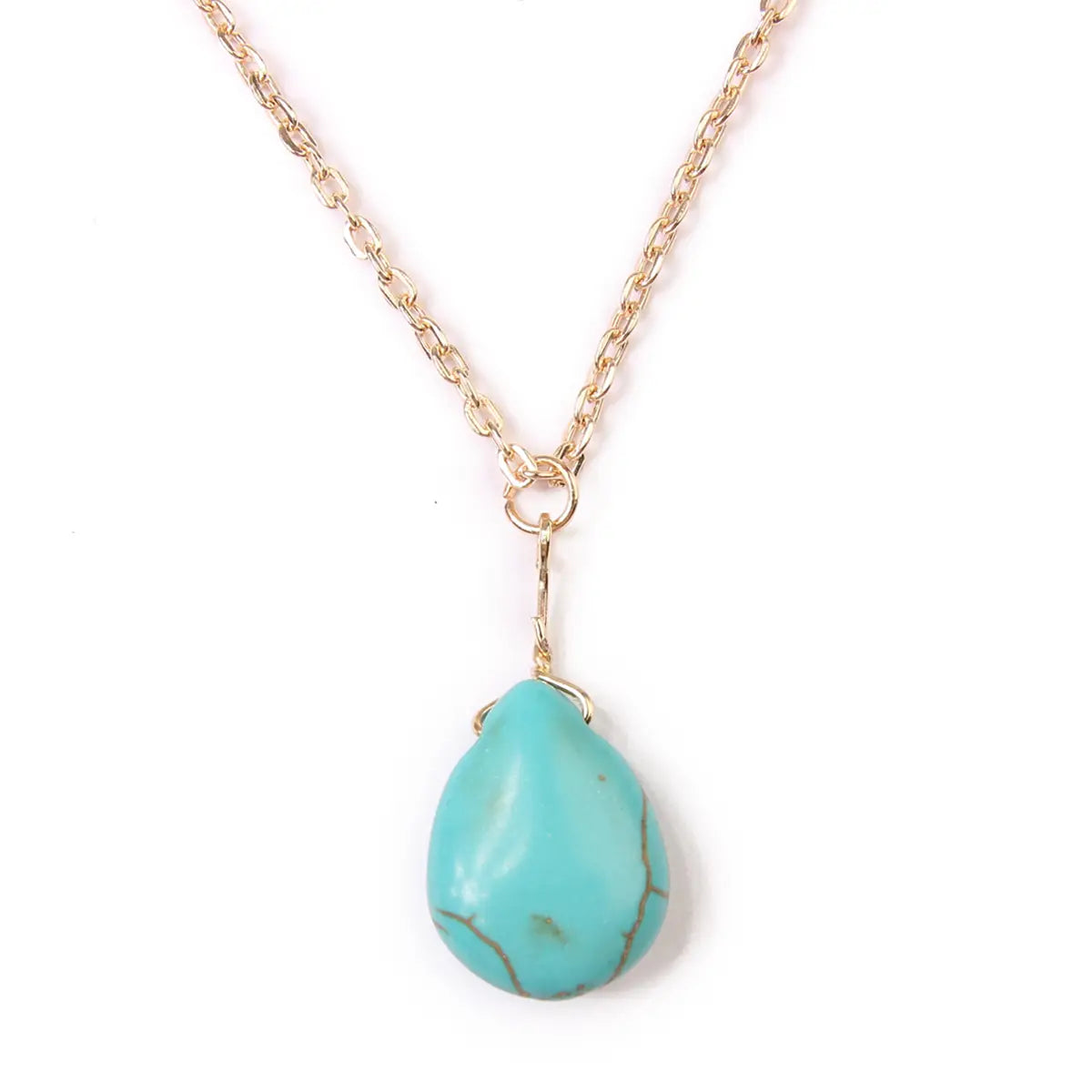 Turquoise Teardrop Necklace