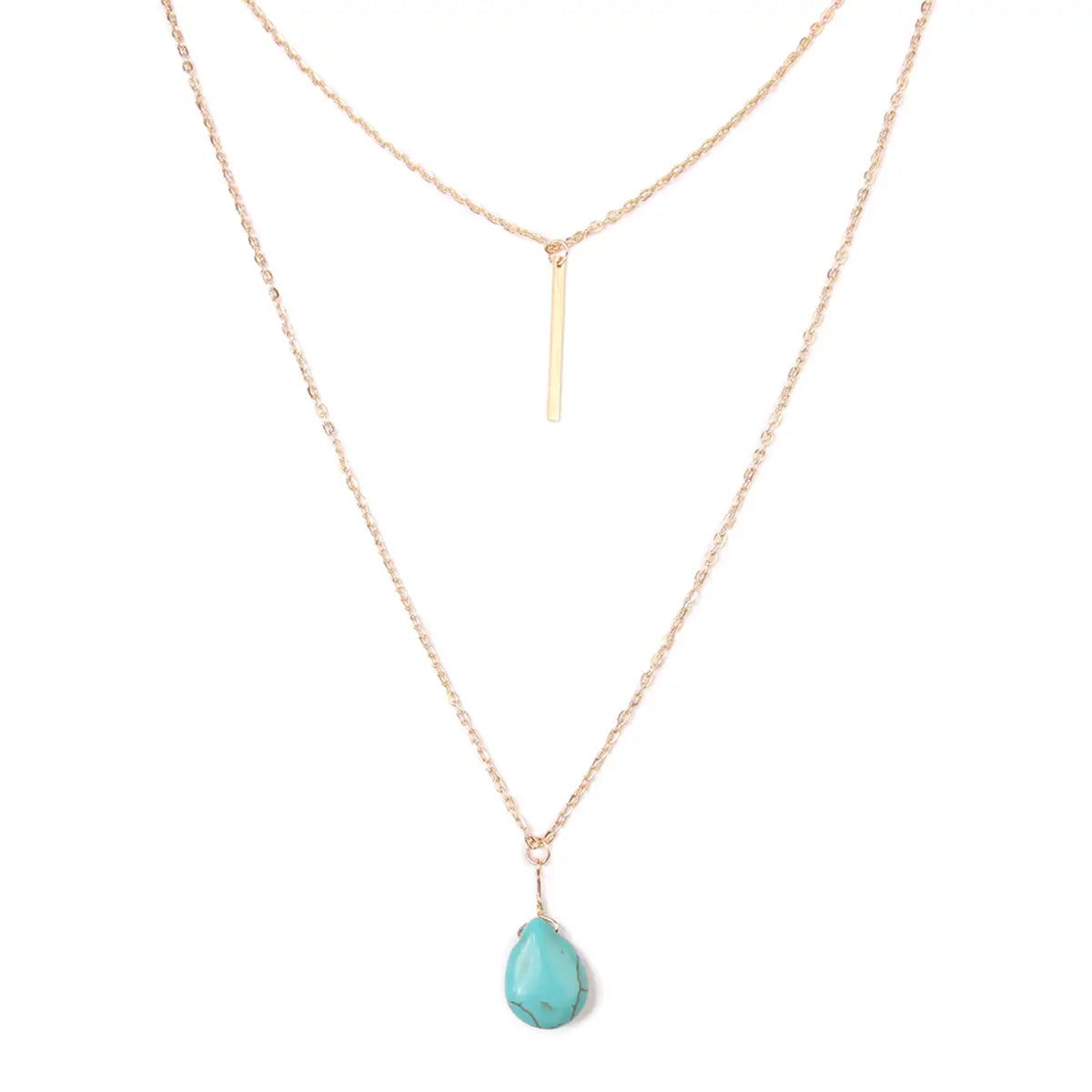 Turquoise Teardrop Necklace