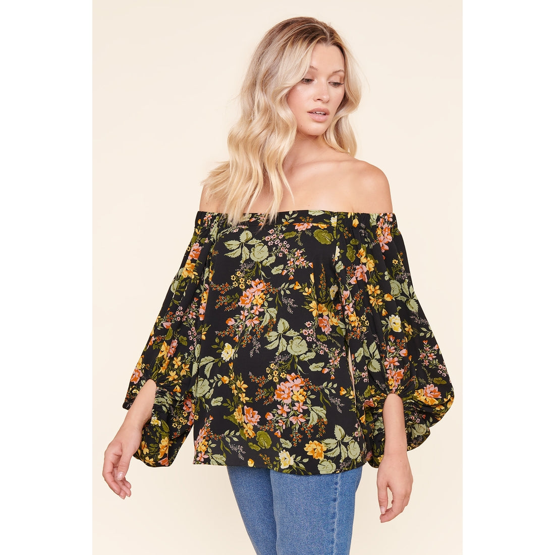 In Bloom Off Shoulder Blouse