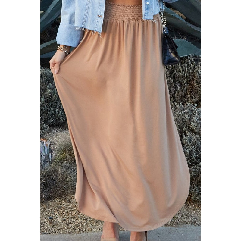 Smock It to Me Maxi Skirt-with Pockets*